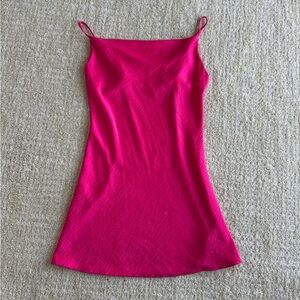 Audrey 3+1 Vibrant Pink Lingerie Slip Dress